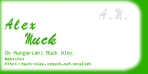 alex muck business card